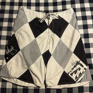 Billabong Black and Gray Men's Shorts